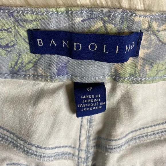Bandolino: size : 8P : floral ‘mandie capri’ folded denim capri pants - Picture 10 of 11